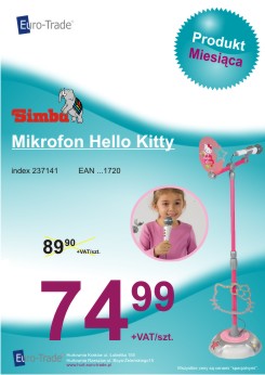 Produkt maja: mikrofon Hello Kitty SIMBA