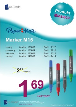 Produkt sierpnia: Marker Papermate M15