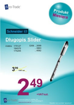 Produkt listopada - SCHNEIDER długopis Slider