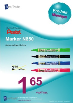 Produkt listopada - PENTEL marker N850