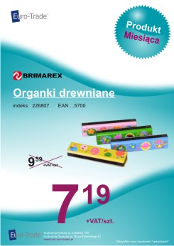 Produkt czerwca - BRIMAREX organki drewniane