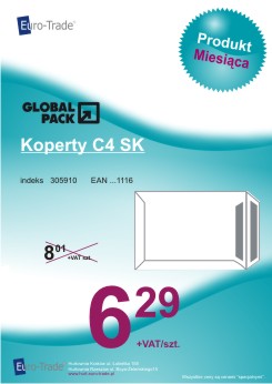 Produkt lipca - GLOBAL PACK koperty C4 SK