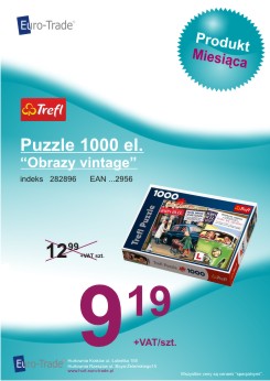 Produkt czerwca - TREFL puzzle 1000 el. Obrazy vintage