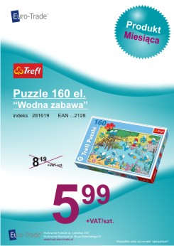 Produkt czerwca - TREFL puzzle 160 el. Wodna zabawa