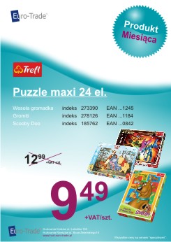 Produkt czerwca - TREFL puzzle maxi 24 el.