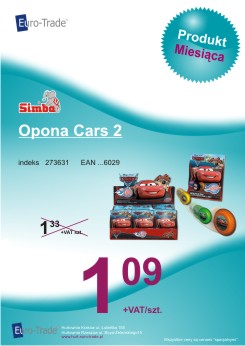 Produkt lipca: SIMBA opona Cars 2