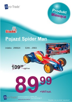 Produkt września - SIMBA pojazd Spider-Mana