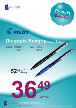 Produkt października - Długopis Pilot Rexrgrip
