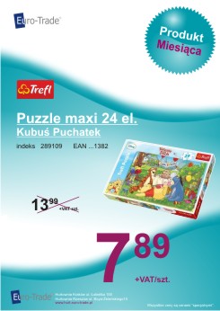 Produkt września - TREFL puzzle maxi 24 el.
